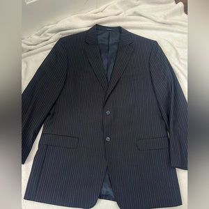 Versace Collection Sport Coat Mens XL Navy Pinstripe